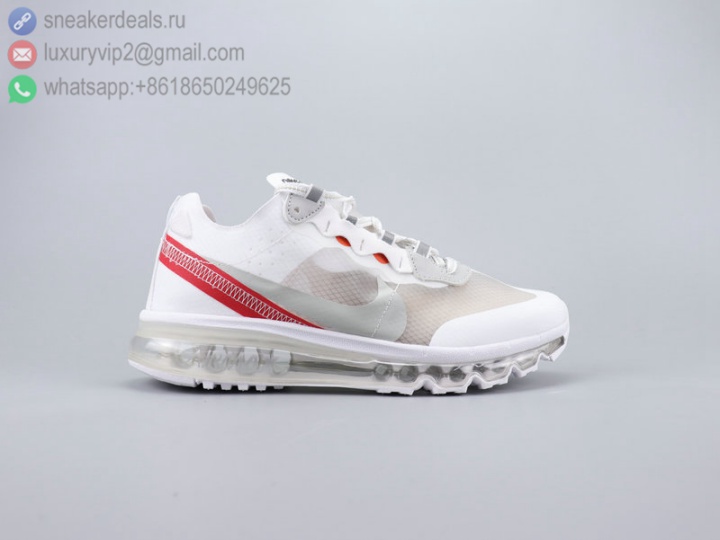 UNDERCOVER X NIKE REACT ELEMENT 87 WHITE RED CLEAR AIRMAX MEN RUNNING SHOES
